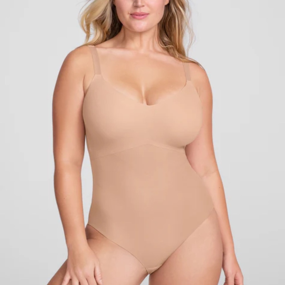 Honeylove Liftwear Cami Bodysuit in Sand